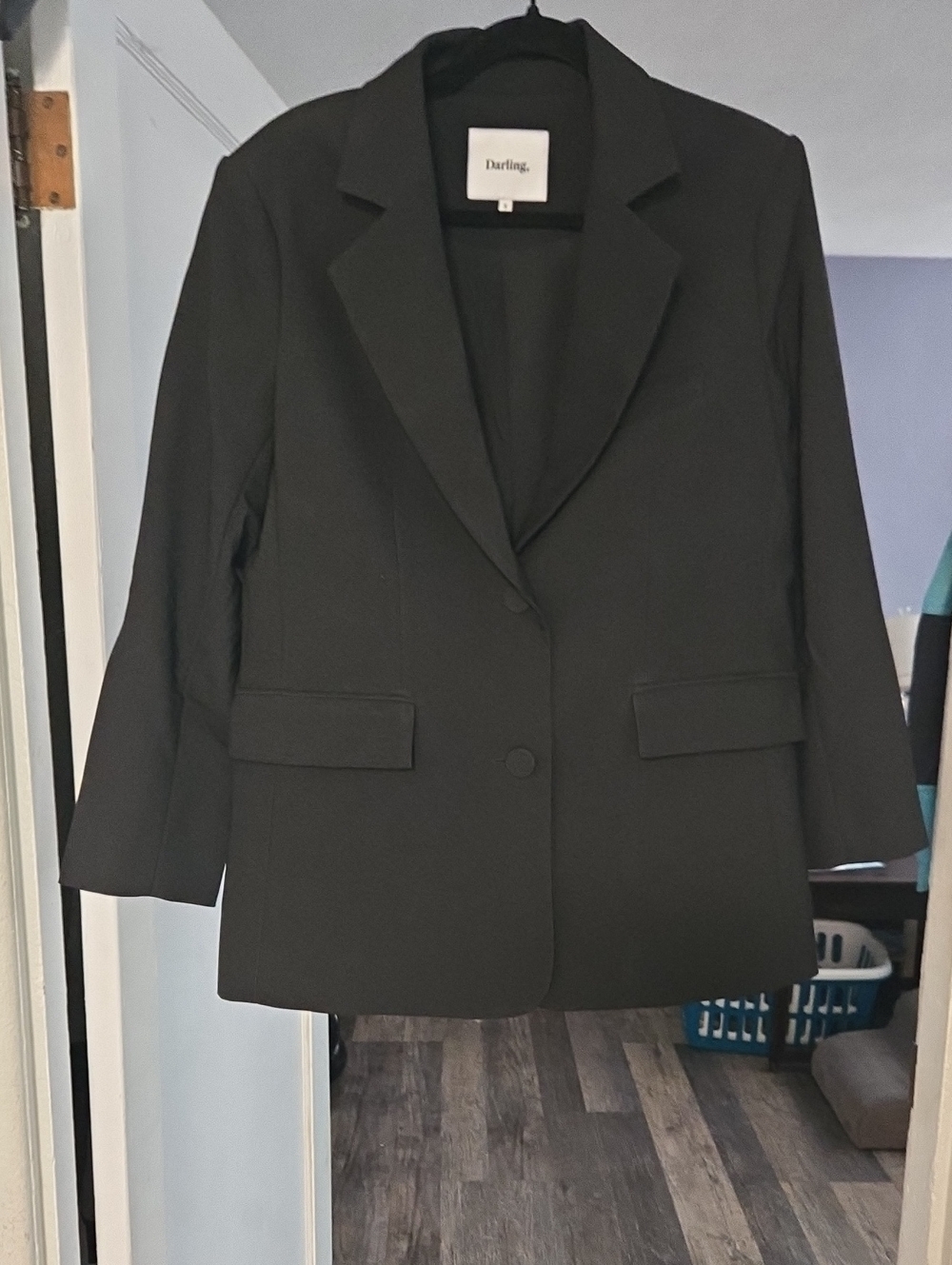 NWOT Darling Black Single-Button Notch Lapel Blazer